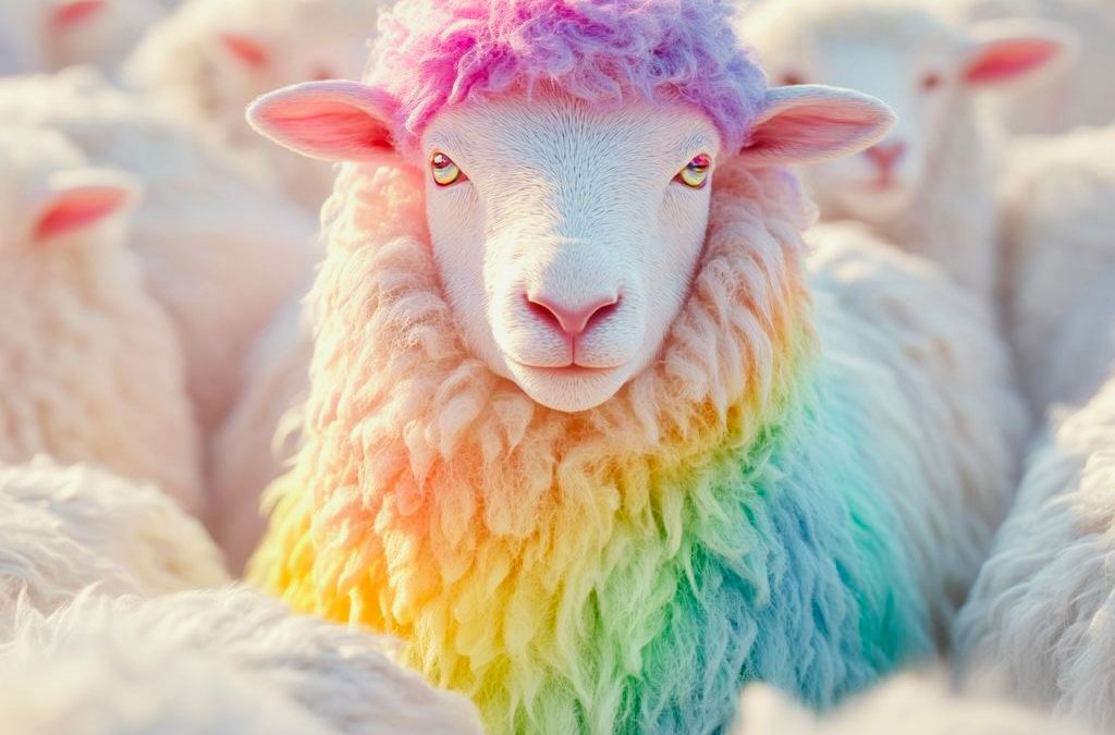 A Ovelha Colorida.